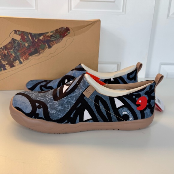 Men’s Size 11.5 UIN Slip On Shoes Canvas Comfortable Loafers "Charming Kiss"‎ - Picture 8 of 11